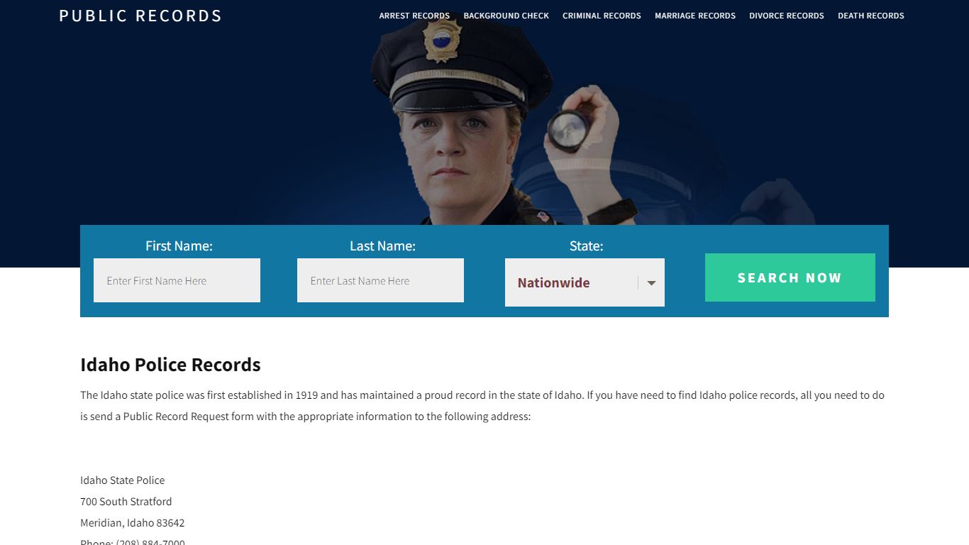 Idaho Police Records | Get Instant Reports On People